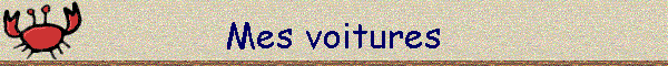 Mes voitures